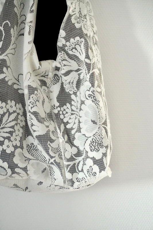 SAC FOURRE-TOUT EN DENTELLE REVERSIBLE