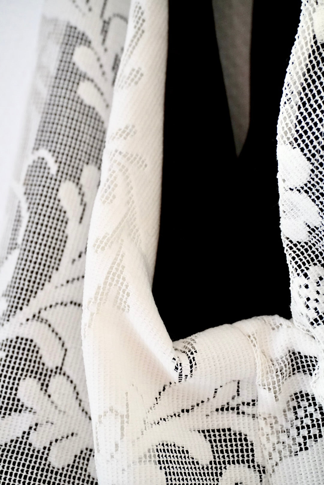 SAC FOURRE-TOUT EN DENTELLE REVERSIBLE