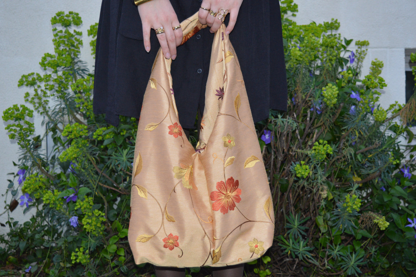 SAC FOURRE-TOUT FLEURI
