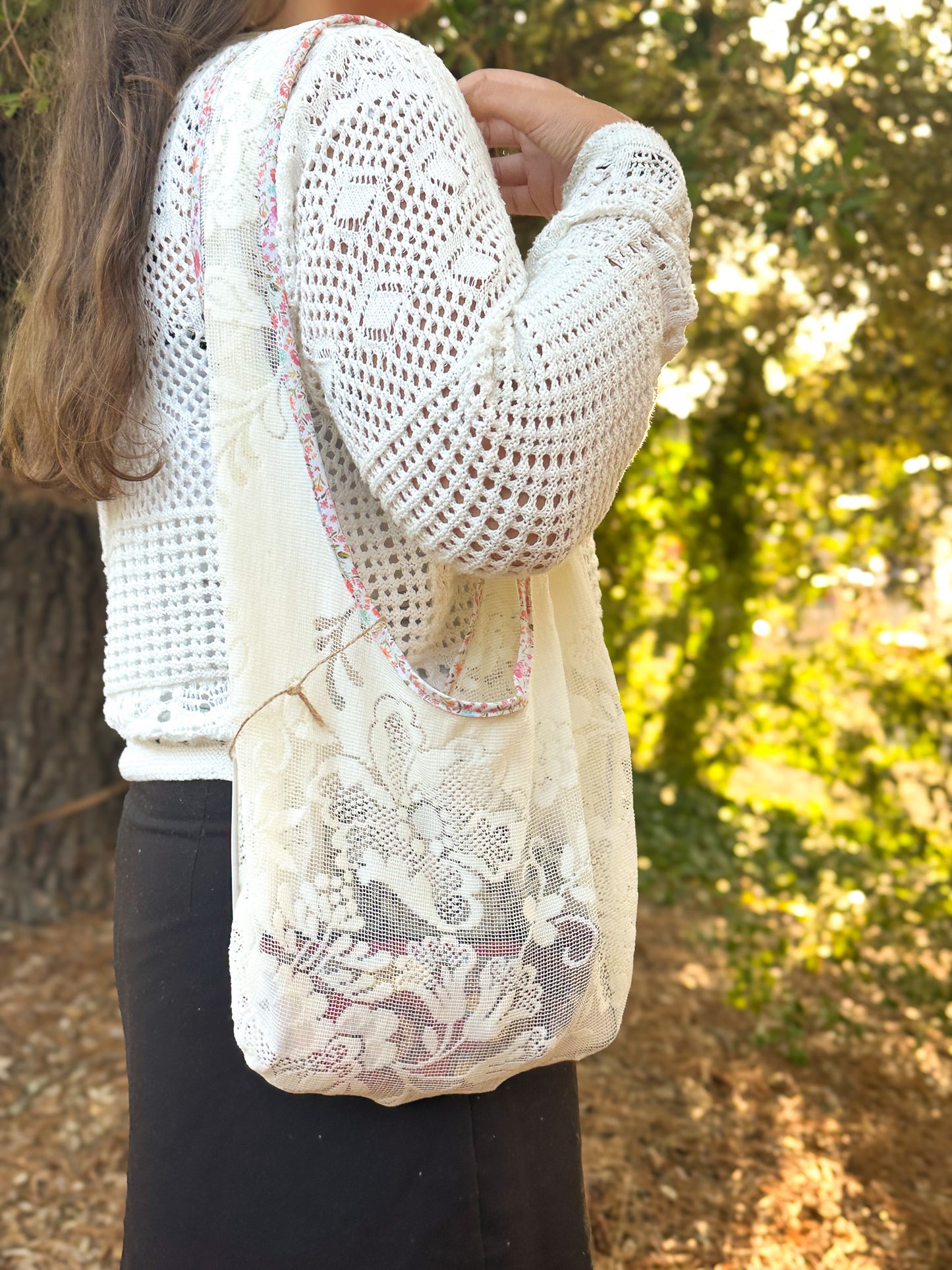 PETIT SAC FOURRE-TOUT DENTELLE